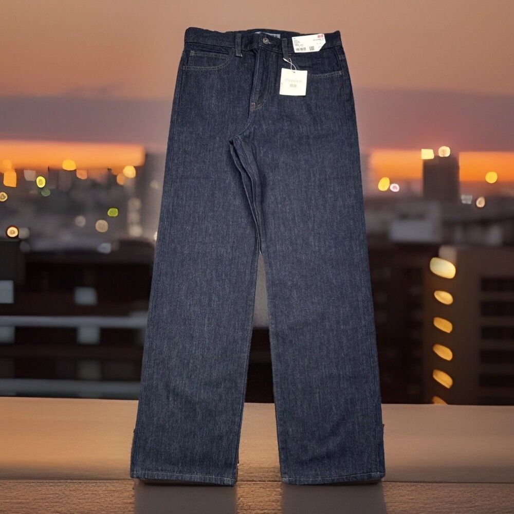 JW Anderson x Uniqlo Straight Jeans Womens 26x31 (29x29.5) Blue Denim Collab JWA
